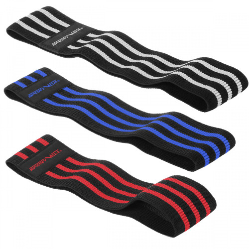 Резинка для фітнеса  SportVida Hip Band 3 шт. SV-HK0366 - фото №5